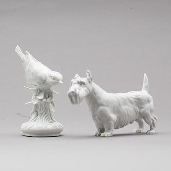 FIGURINER, 2 st, porslin, Meissen.