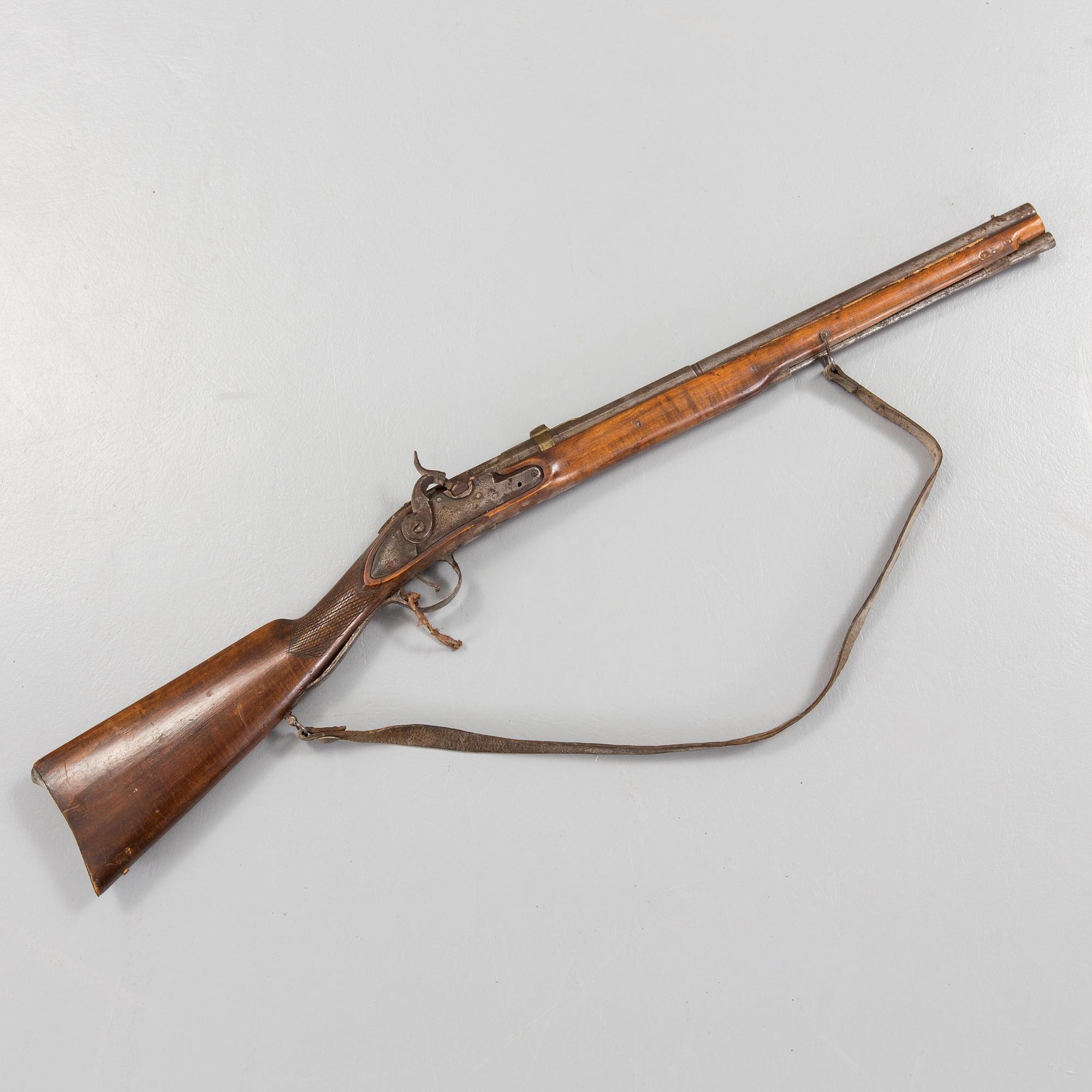 A percussion rifle from Europe, around year 1800.