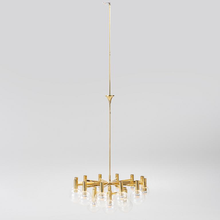 A chandelier, Ott International, Germany, second half of the 20th Century.