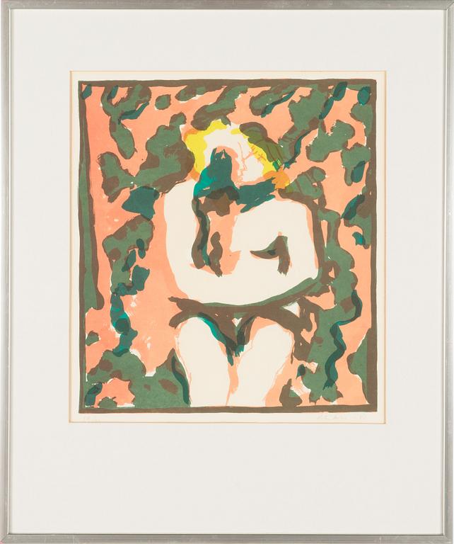 Peter Dahl, färglitografi, signerad och daterad -81, numrerad 54/90.