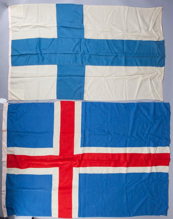 FLAGGOR, 2 st, 1900-talets mitt.