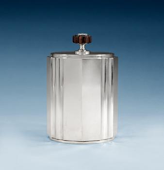 600. An Atelier Borgila sterling tobacco jar, Stockholm 1951.