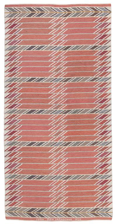 CARPET. Flat weave. 348 x 173 cm. Sweden 1955.