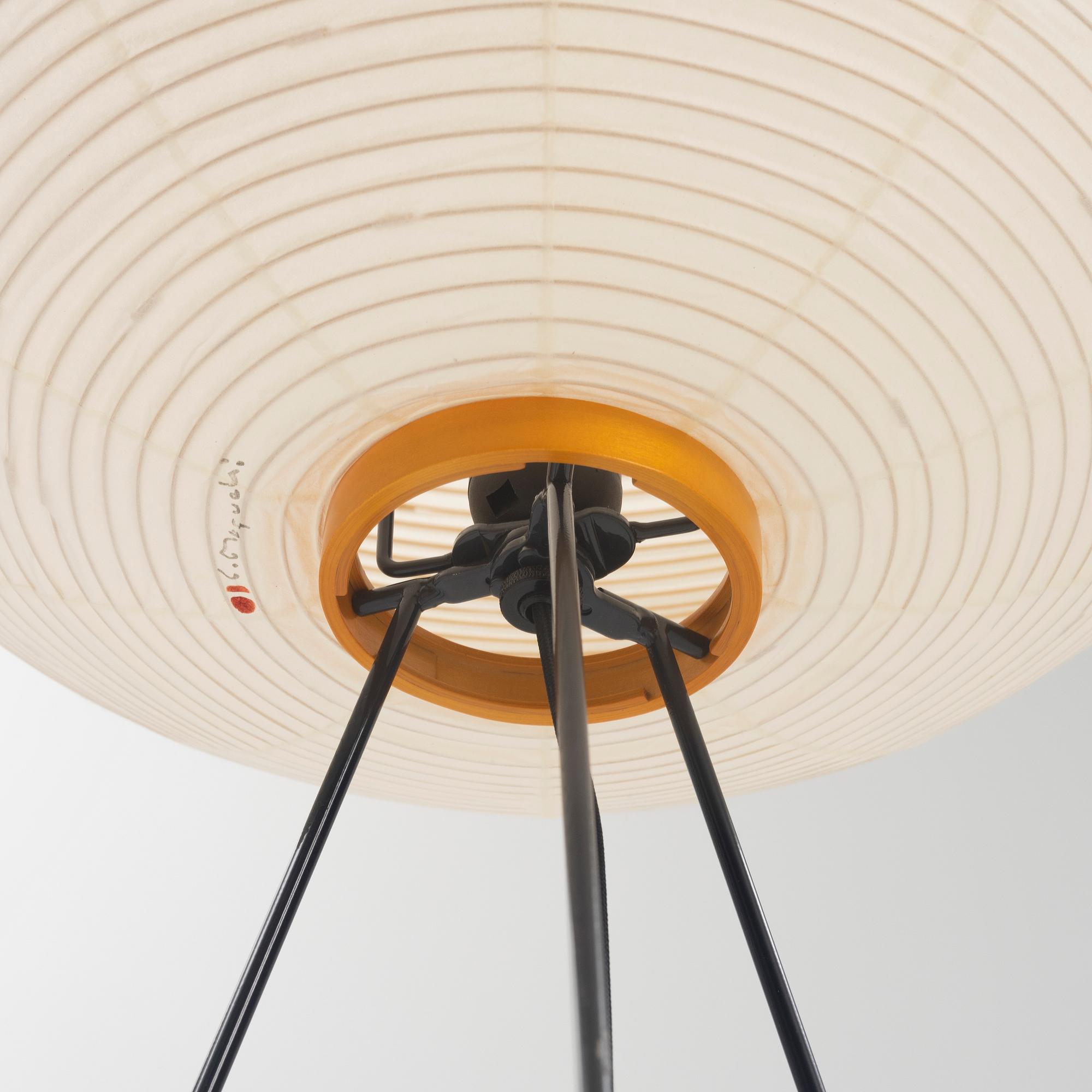 Isamu Noguchi, an 'Akari 10A' floor light, Vitra. Model designed 1951.