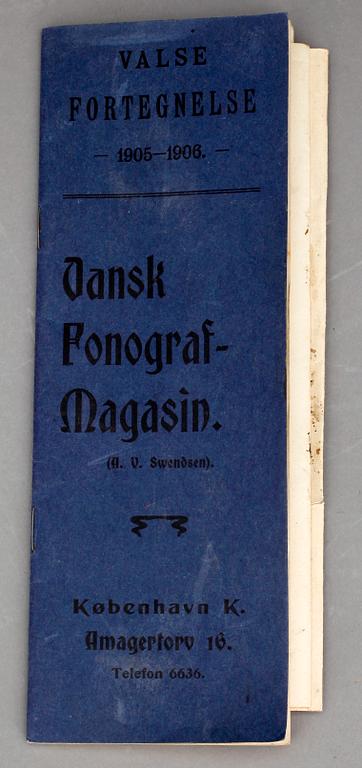 FONOGRAF, Lyra-fonografen, Danmark, omkring 1900.