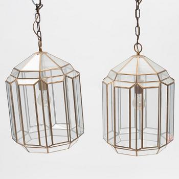 A pair of lanterns, 20th Century.