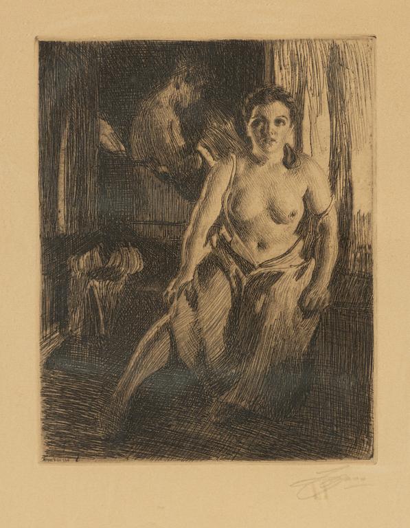 Anders Zorn, "Sängpallen".