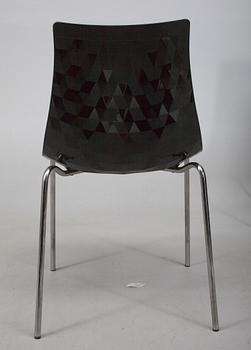 STOLAR, 4 st, akryl och stål, "Ice Chair" Calligaris, Italien.