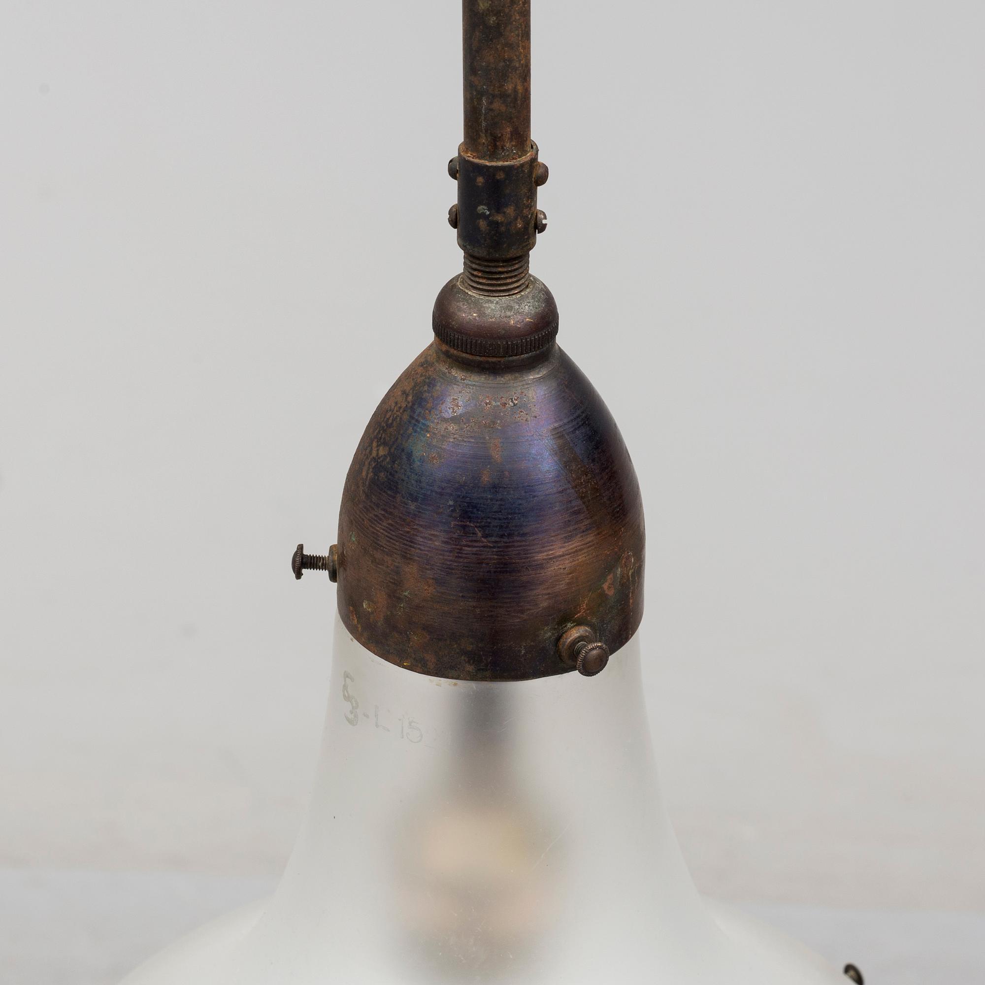 PETER BEHRENS, taklampa, "Luzette", modell L1522, , AEG, 1900-talets början.