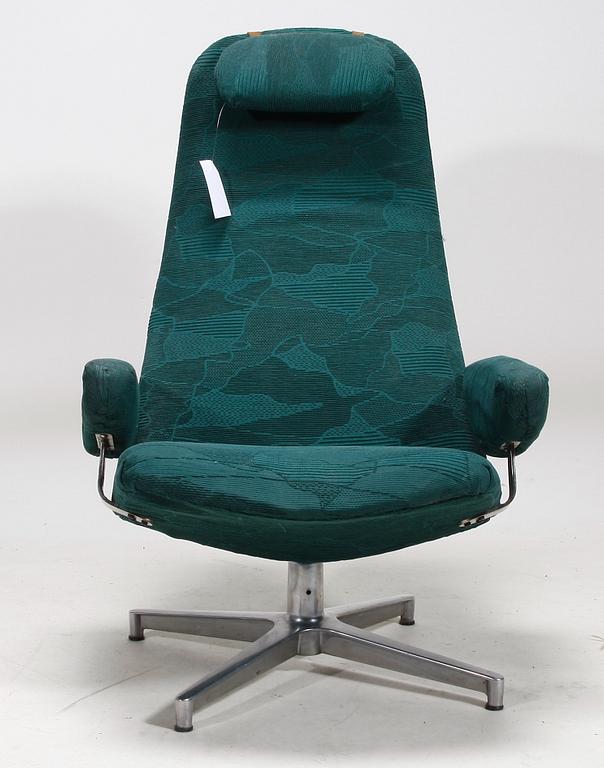 FÅTÖLJ, "Contourette Roto" Alf Svensson för DUX. 1964.