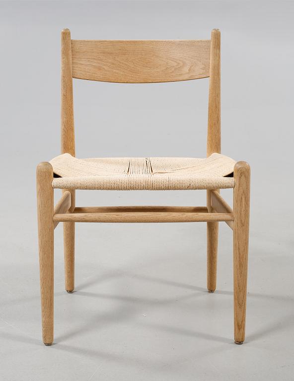 STOLAR, 6 st, "CH 36", Hans J Wegner, Carl Hansen, 1900-talets fjärde kvartal.