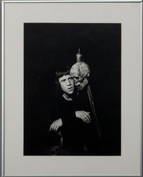 FOTOGRAFI, föreställande Vladimir Vysotsky (1938-1980) Ryssland.