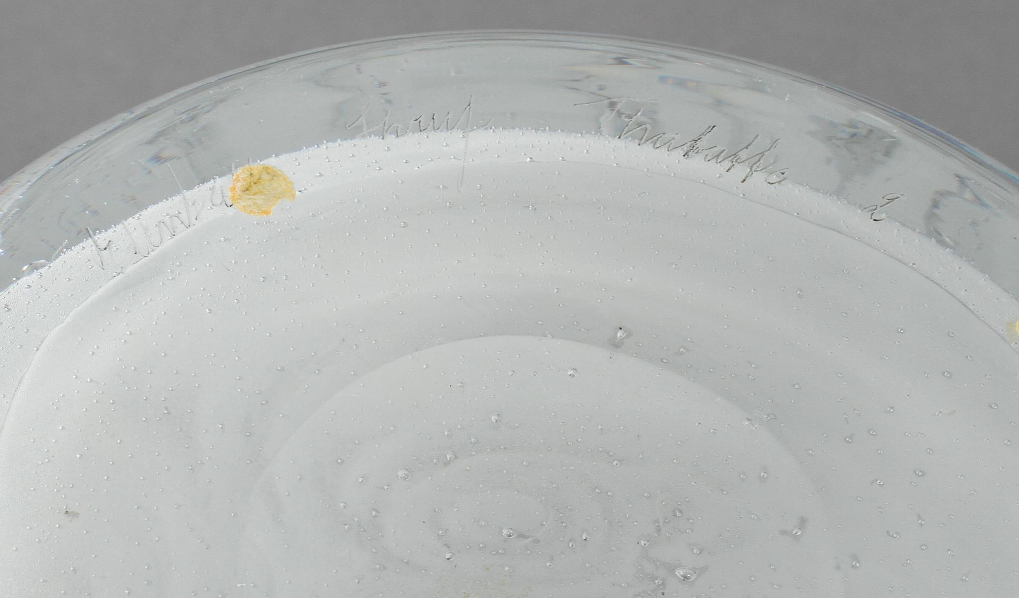 VAS, glas, "Thalatta", Bengt Edenfalk, Skrufs glasbruk.