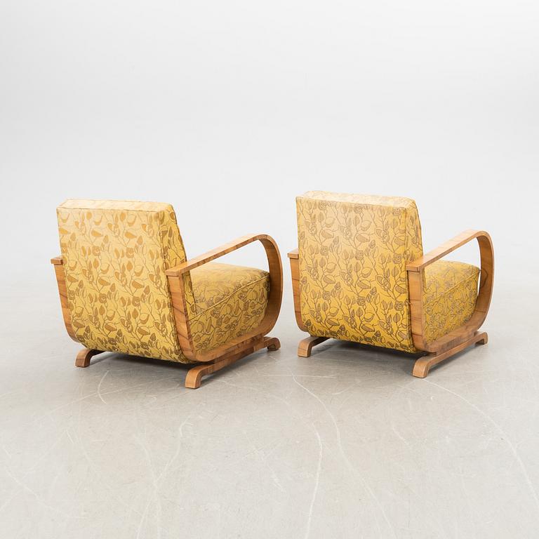 Fåtöljer, 2 st, Art Deco, 1900-talets första hälft.