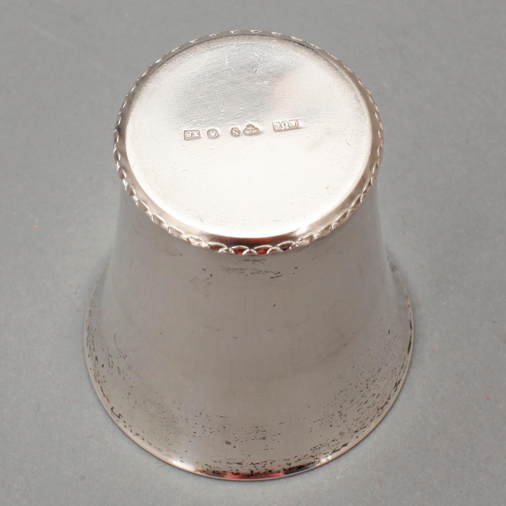 BÄGARE, 11+1, silver, Öijving Juvelerare, Gävle/Stockholm, 1948. Vikt ca 278g.