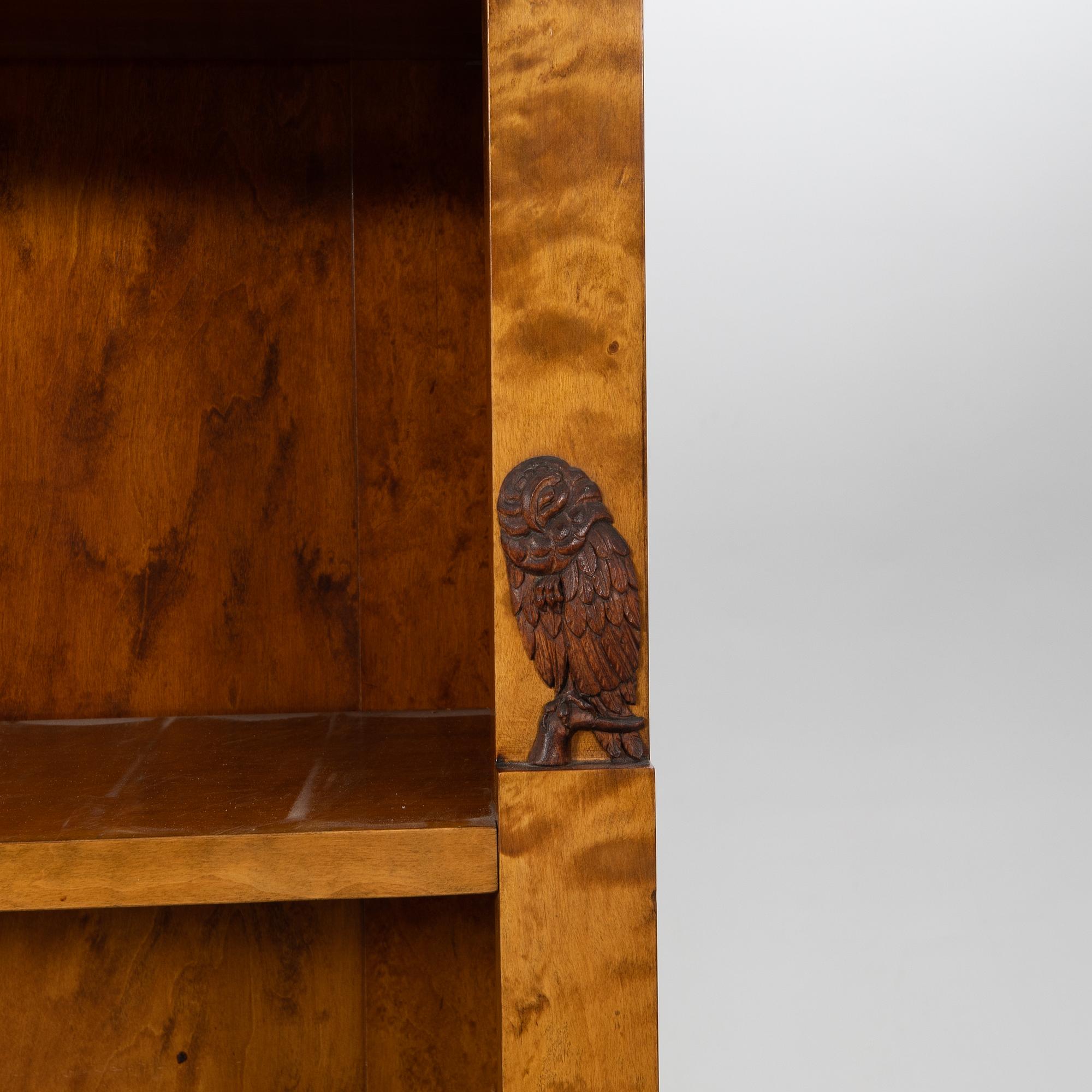 Bookcase, 1 pair, Empire style, circa 1900, possibly Baltic region.