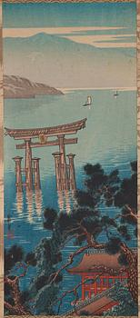 Träsnitt, Japan, tidigt 1900-tal.