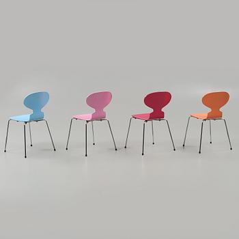 STOLAR, 4 st, "Myran", Arne Jacobsen, Fritz Hansen, 1989, 1992 och 1997.