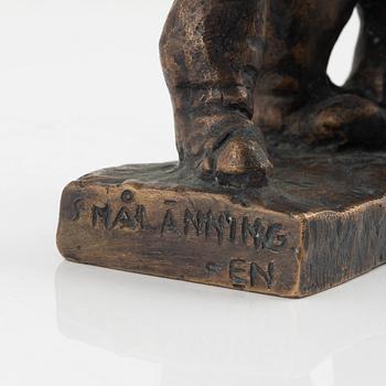 Bror Marklund, skulptur, brons, signerad BM, höjd 20 cm.