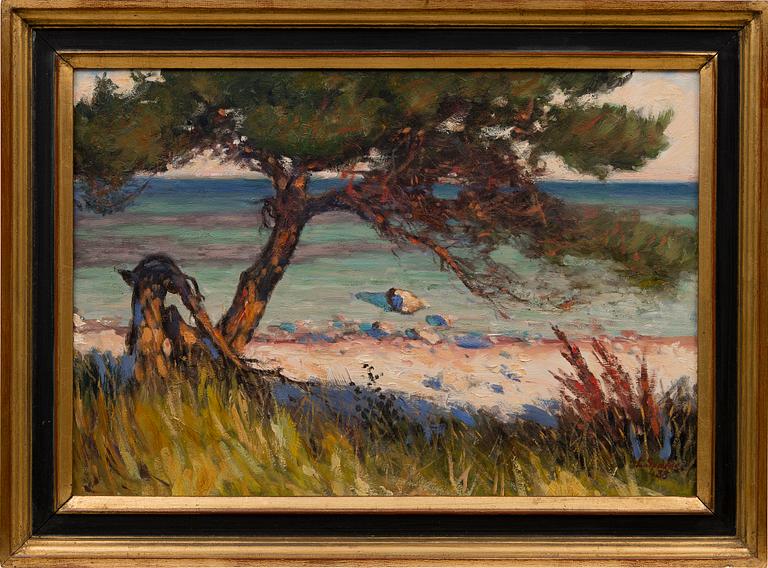 LOUIS SPARRE, PINE BY THE SHORE.