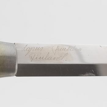 Two sami knives by Sven Erik lampinen and Stefan Karlsson, a Tele-kniven, Norway, and a Lapin Puukko knife, Finland.