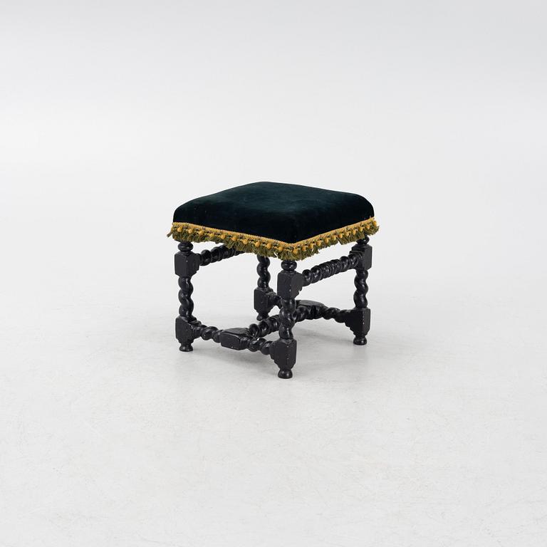 A Swedish baroque stool, circa 1700.