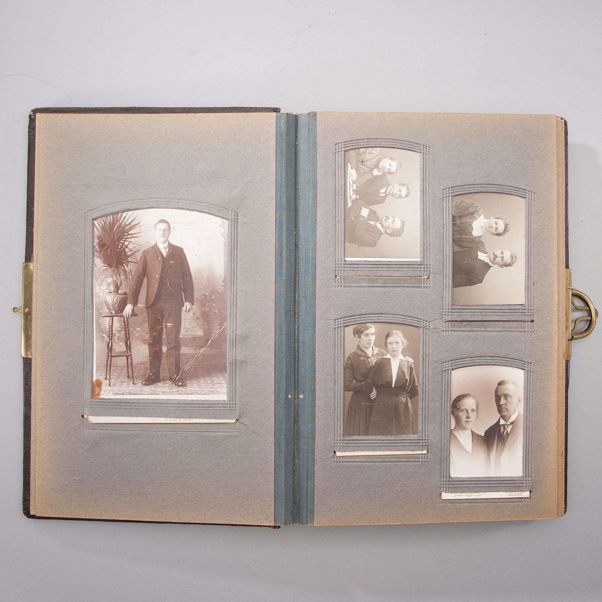 FOTOGRAFIALBUM, 5 st, ca 1900-1952.