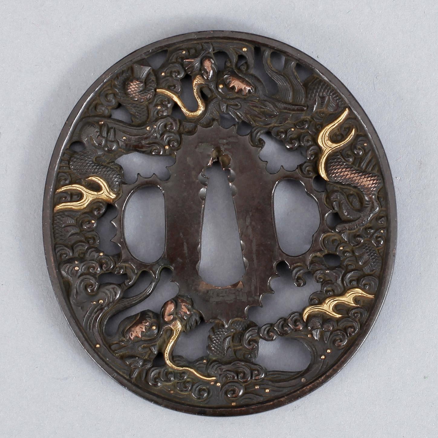 TSUBA, brons, Japan.