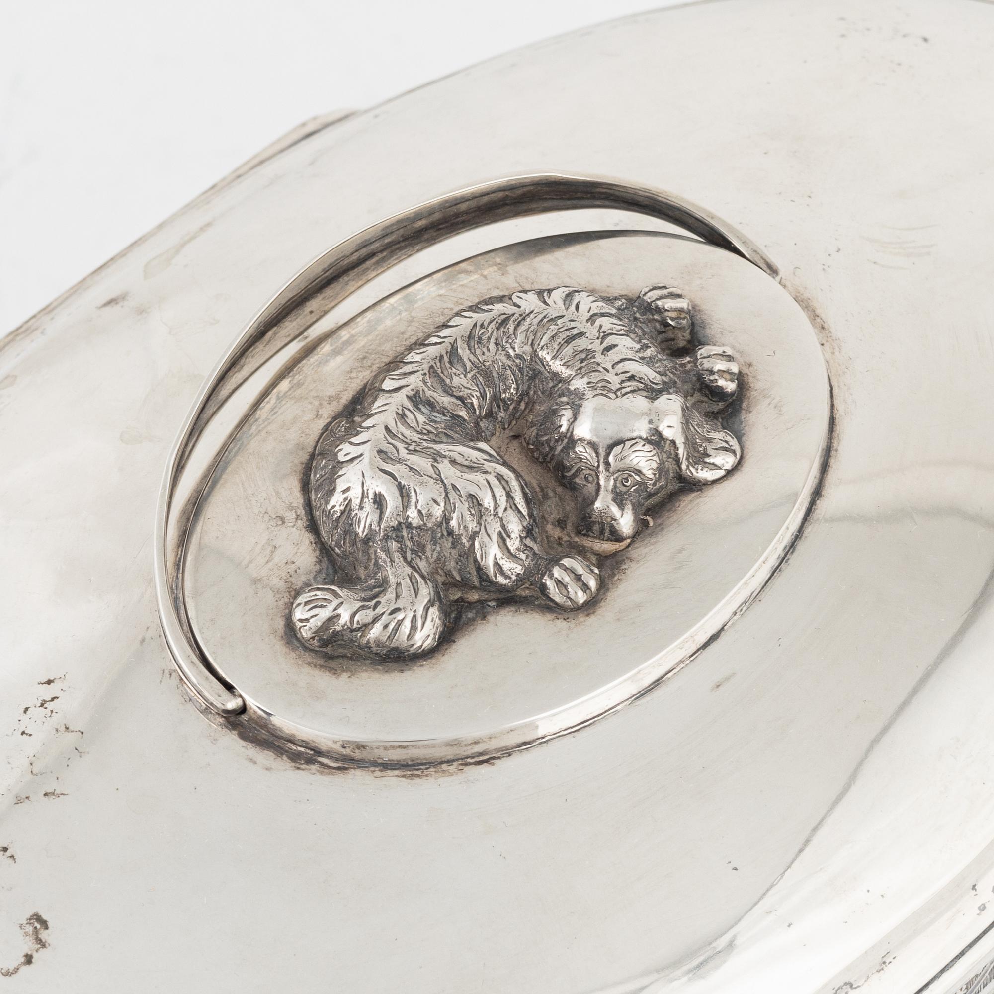 Anders Emanuel Blomquist, sockerskrin, silver, Vadstena 1825. Empire.