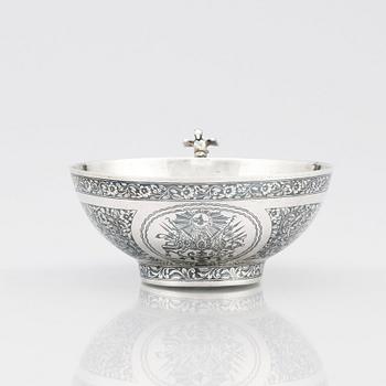 A Ottoman/ Armenien silver bowl, around 1890-1910.