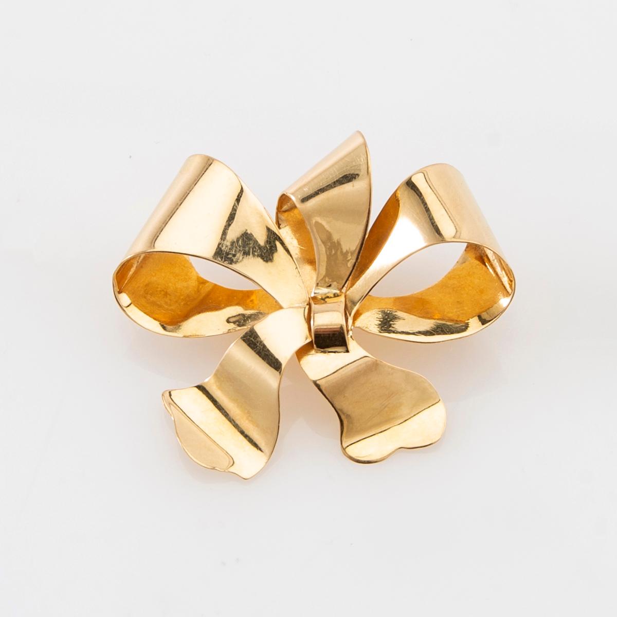 Brooch 18K gold, Ljungström & Anderson Stockholm 1946.