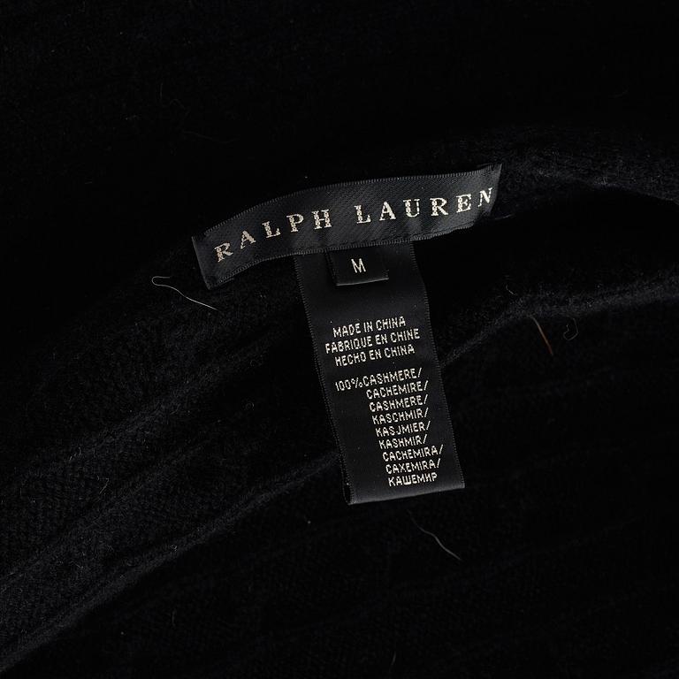 Two cardigans and a silkblouse by Ralph Lauren.