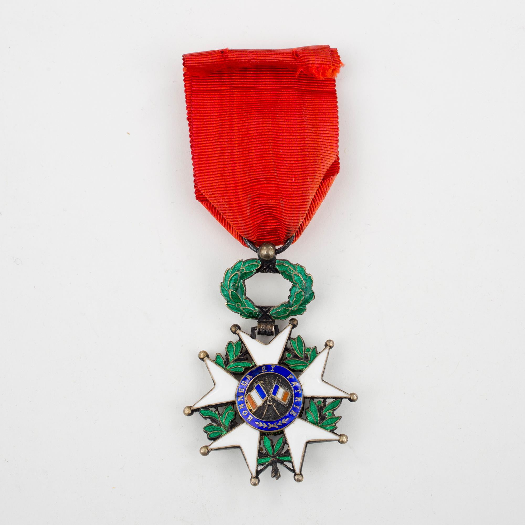 HEDERSLEGIONENS RIDDARTECKEN, Ordre national de la Légion d'honneur, Frankrike.