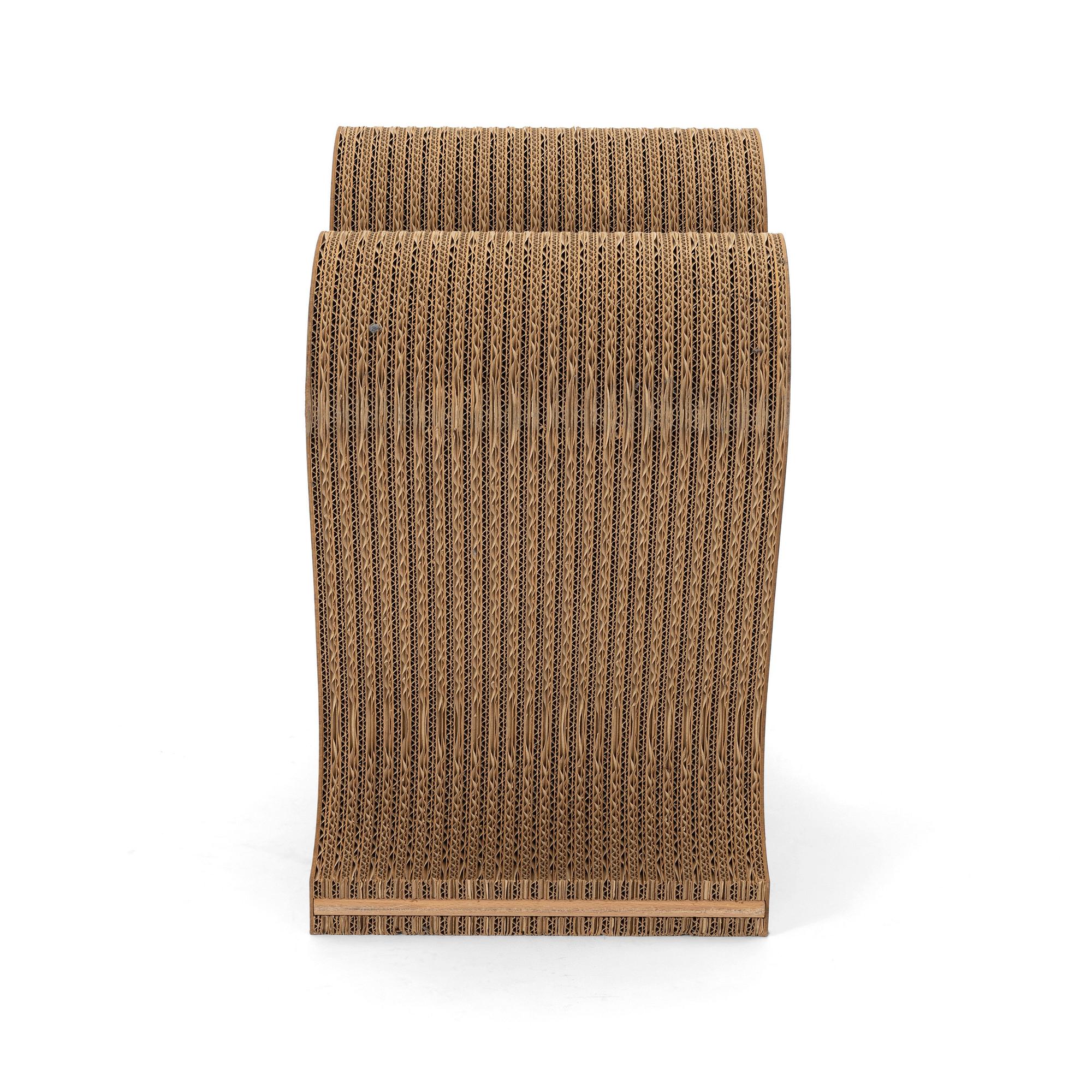 Frank Gehry, a "Wiggle Side Chair", Vitra, post 1992.