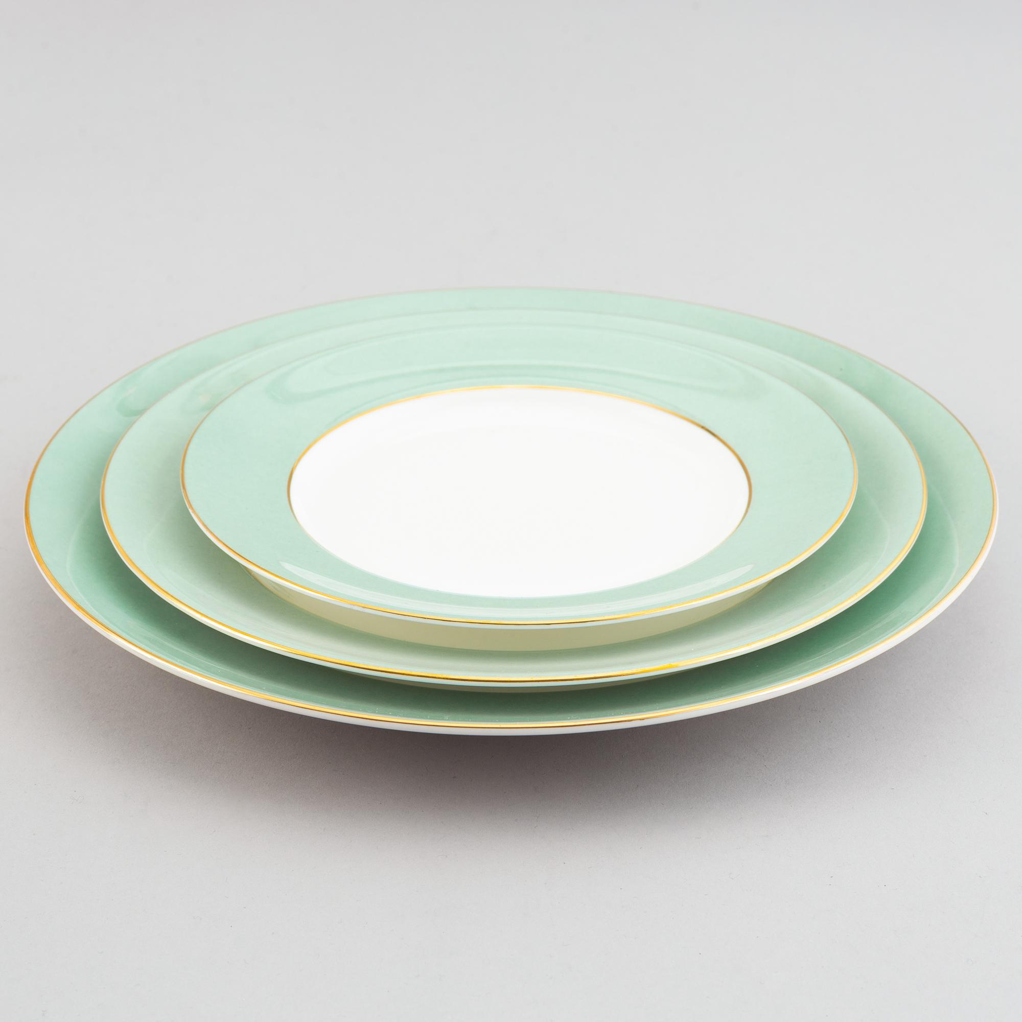52 pieces Karin Björquist, "Paris", porcelain, Gustavsberg.