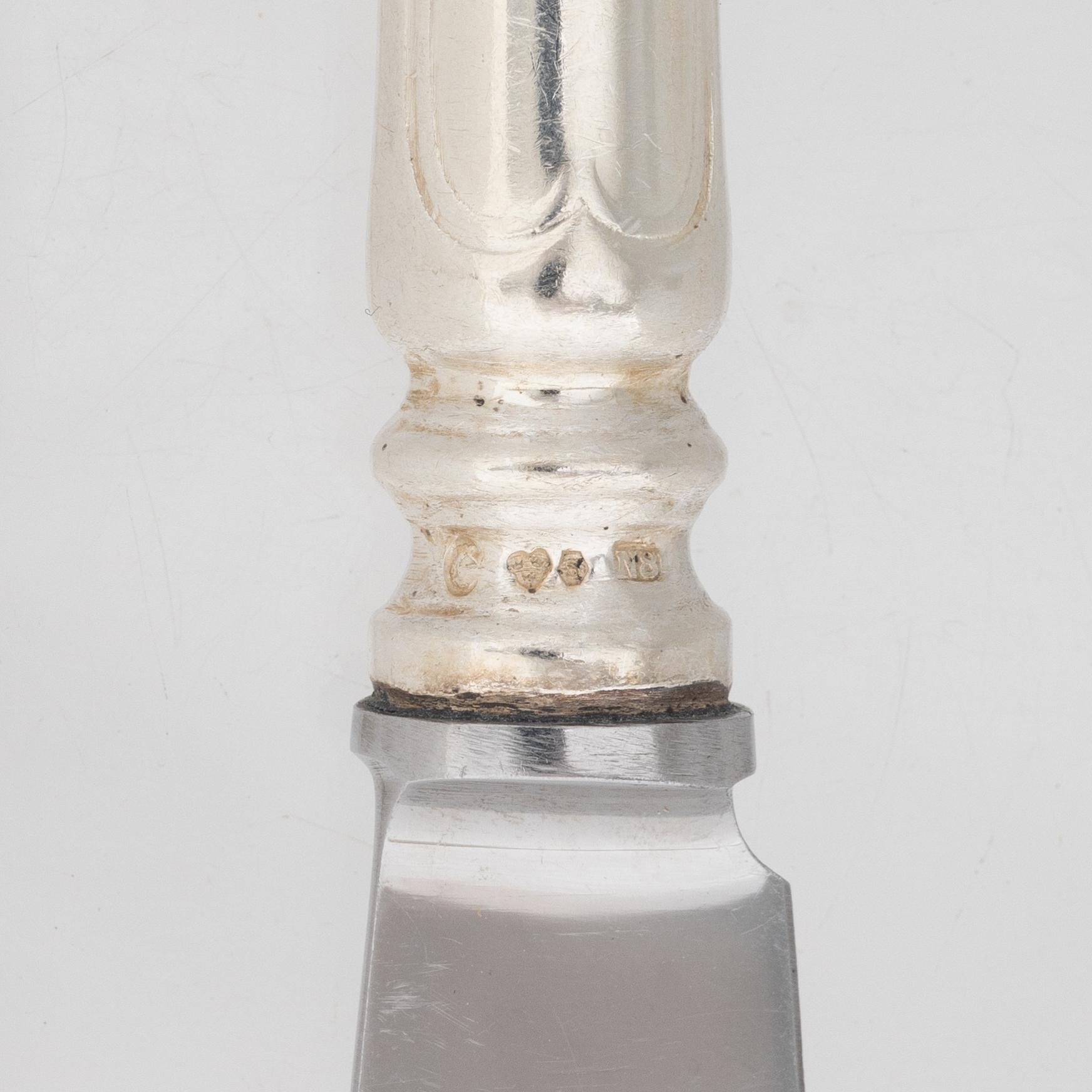 A 78-piece Swedish silver cutlery, including CG, Hallberg, Stockholm 1940.