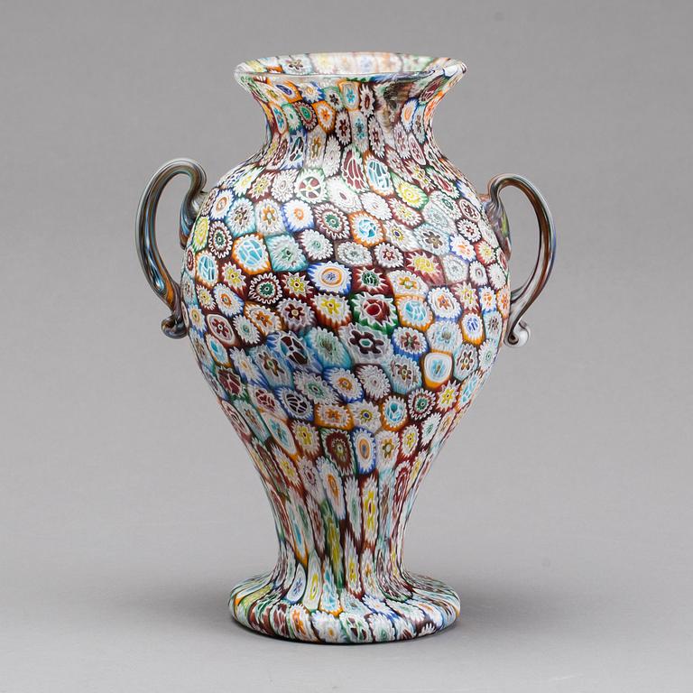 A FRATELLI TOSO GLASS VASE, around 1900.