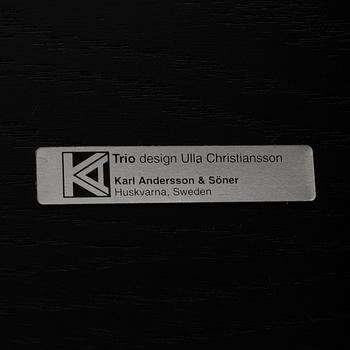 Ulla Christansson, desk and side table, "Trio", Karl Andersson & Söner, Huskvarna.