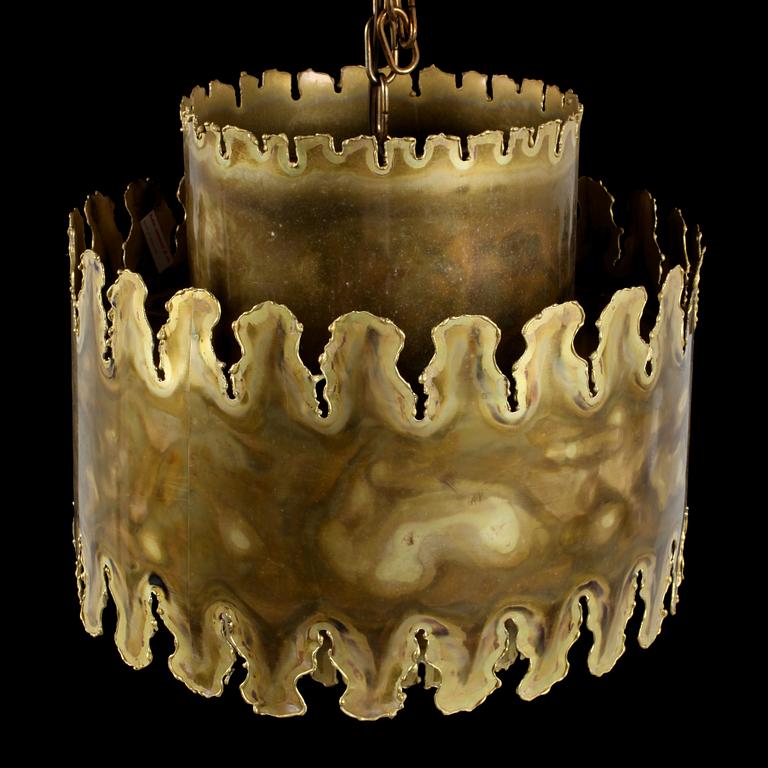 TAKLAMPA, Holm & Sörensen, 1900-talets andra hälft. Höjd 31 cm.