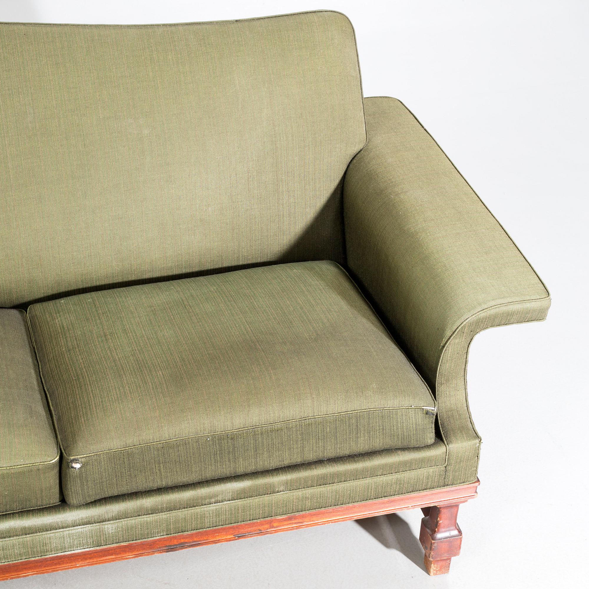 A lounge chair and one sofa, "Oxford#, Trensums Fåtöljfabrik. 1960s.