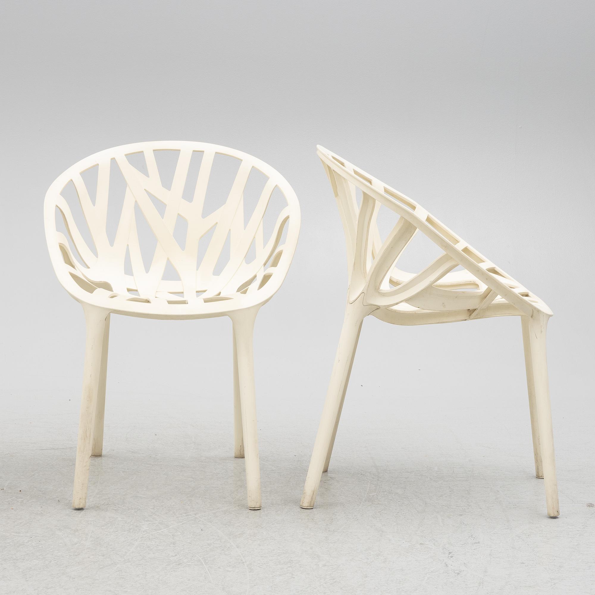 Ronan & Erwan Bouroullec, karmstolar, 4 st, "Vegetale Chair", Vitra.