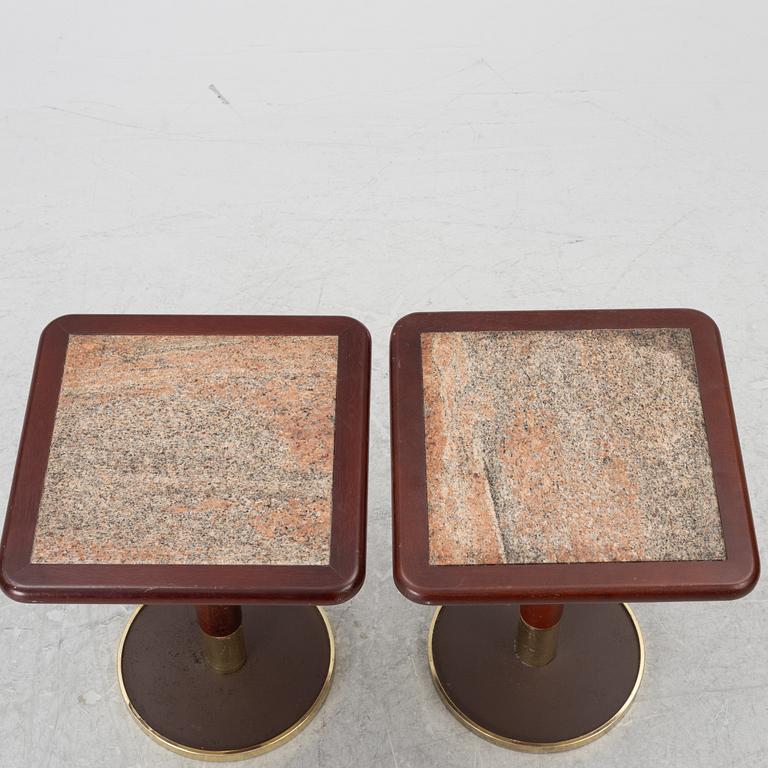 Sidobord, ett par, 1970-tal.