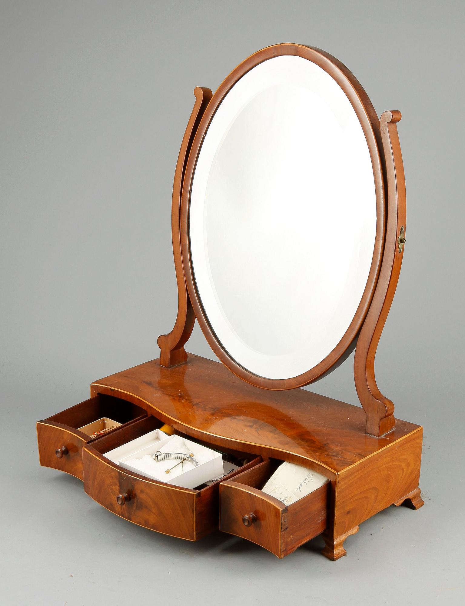 LÅDSPEGEL, Karl Johan/nyrokoko, 1800-talets andra hälft.