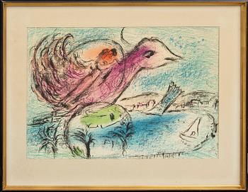 Marc Chagall, färglitografi, ur Derrière le Miroir nr 132 1962.