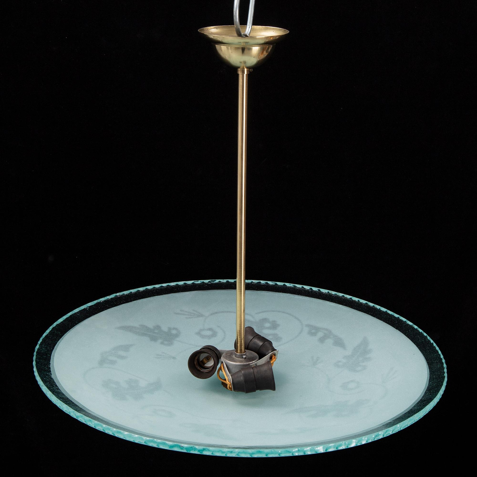 A 1940s ceiling light.