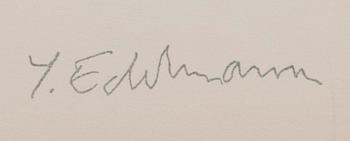 YRJÖ EDELMANN, colour lithographe, stamp signed and numbered HC.