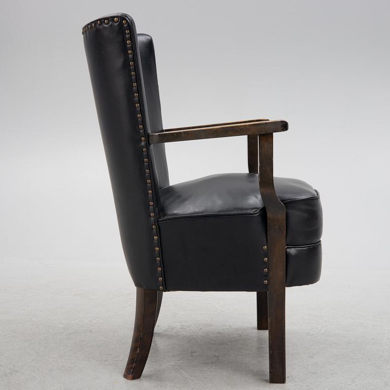 Otto Schulz, attributed, armchair, Boet 1930s.