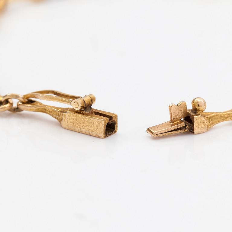 Björn Weckström, armband,"Arabesque", 14K guld och platina, Lapponia 1999.