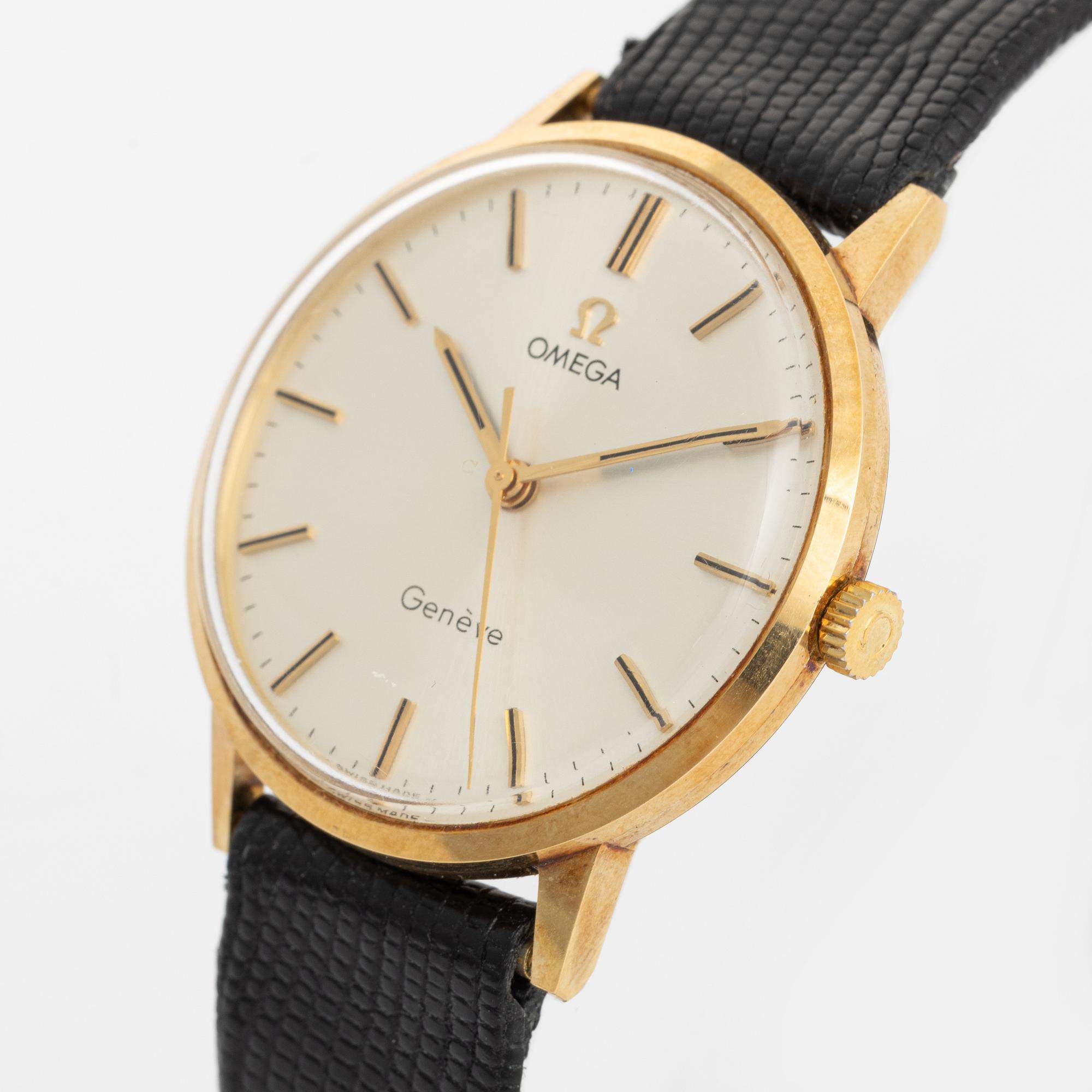 Omega, Genève, wristwatch, 33 mm.
