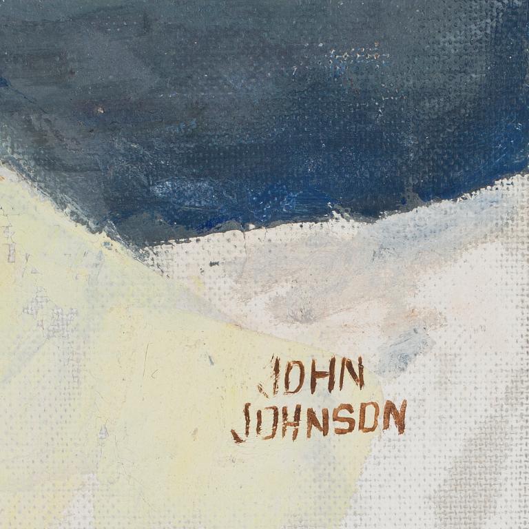 JOHN JOHNSON, olja på duk. Sign.